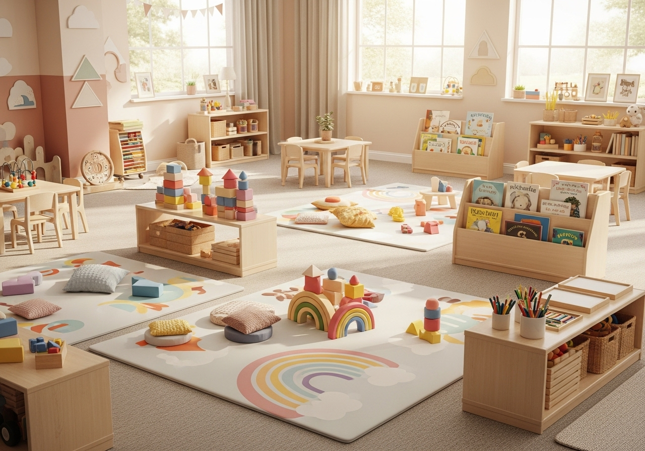 Children playing in daycare